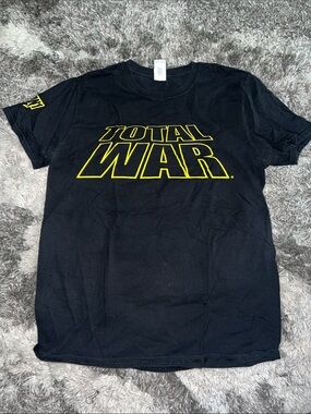 Men’s Medium REDCON1 ‘TOTAL WAR’ Black Graphic Tee with Yellow Logo